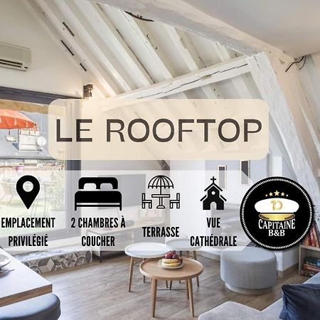 Le Rooftop - Vue Cathedrale - Climatisation Труа Экстерьер фото