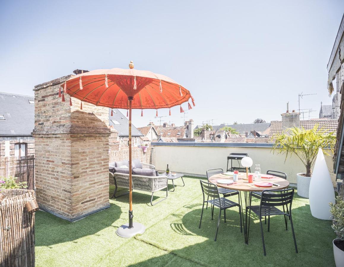 Le Rooftop - Vue Cathedrale - Climatisation Труа Экстерьер фото
